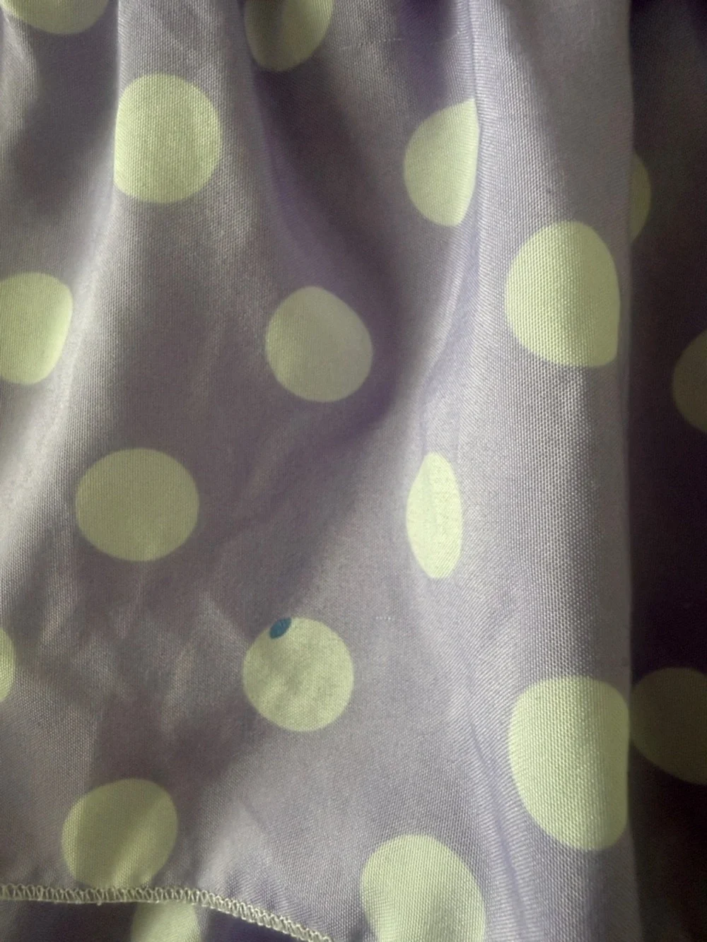 Lavender Polka Dot Ruffled Comforter Set - Lavender